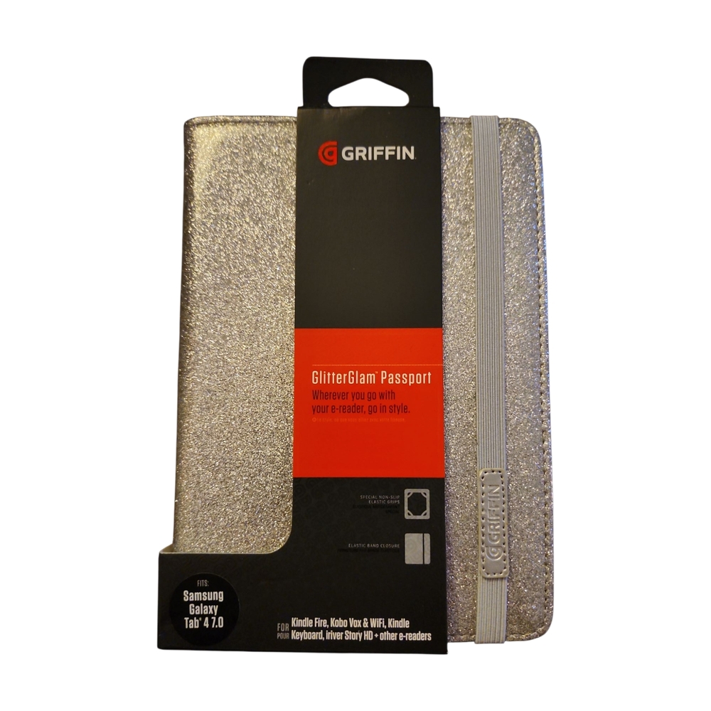Griffin Silver GlitterGlam Passport Case